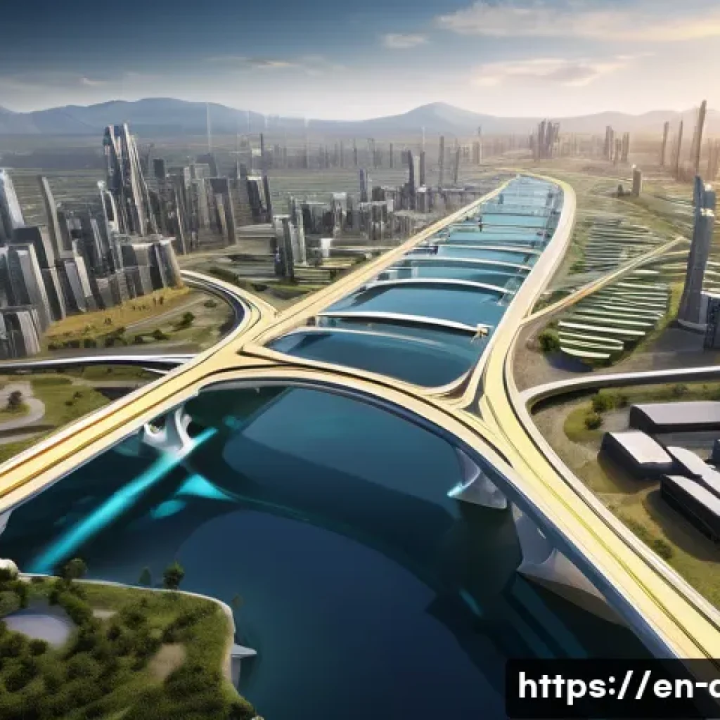 에이지오브제트 도시 개발 전략 - **Optimized Resource Flow City:** An aerial, high-angle view of a futuristic, highly organized city....