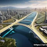 에이지오브제트 도시 개발 전략 - **Optimized Resource Flow City:** An aerial, high-angle view of a futuristic, highly organized city....